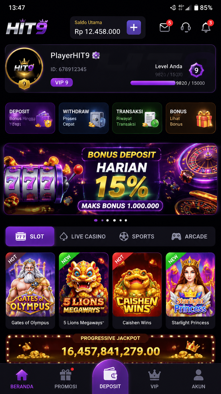 Screenshot 3 hit9